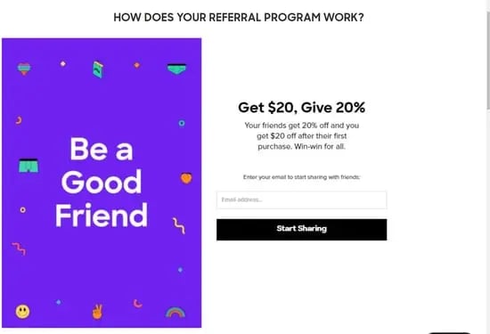 Referral program examples: MeUndies