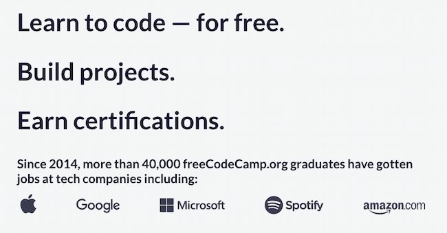 How to learn coding resource: freeCodeCamp