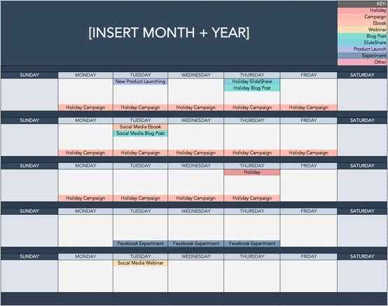 social media calendar tools: HubSpot