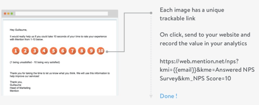 Mention NPS survey